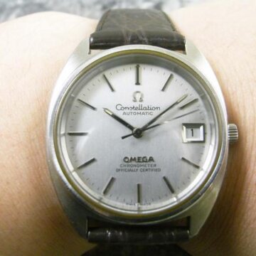 OMEGA・オメガ コンステレーション Cライン REF.168.0056 シルバー文字盤 背面