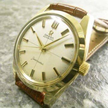 オメガ・OMEGA シーマスター・SEAMASTER GF／金張りケース クロスライン 自動巻き 1962年 正面全体