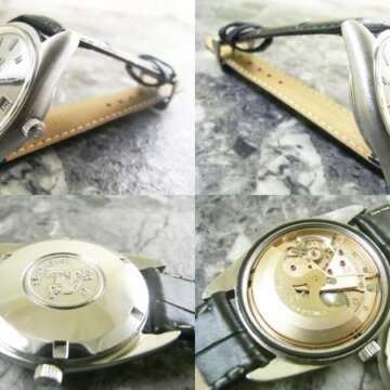 アンティーク オメガ OMEGA  シーマスター 希少 レコード仕上げダイアル 側面 リューズ