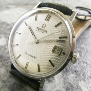 オメガ OMEGA シーマスター オートマチック 稀少 シルバーユニーク文字盤 正面全体