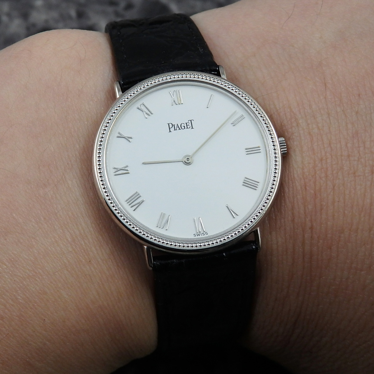 PIAGET ラウンド 90231 Cal.9P2 ピアジェ ヴィンテージ 18KWG 手巻き