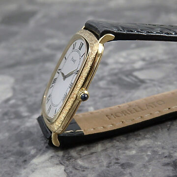 PIAGET ピアジェ Bark Finish 18K Gold Ref.9251 VINTAGE 側面 リューズ