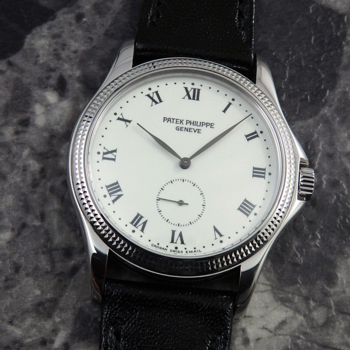 パテックフィリップ PATEK PHILIPPE カラトラバ エナメルダイヤル