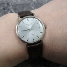 
                        パテック・フィリップ PATEK PHILIPPE カラトラバ 3538 18KWG 金無垢 GUBERIN ギュブラン Wネーム 1971年:画像6
                  