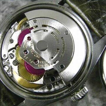 ロレックス オイスターパーペチュアルデイト 1500 名機キャリバー1570 1969年 側面 リューズ