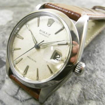 ロレックス ROLEX オイスターデイト 6694 アルファハンド／クサビインデックス 正面全体