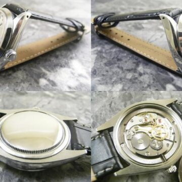 ROLEX/ロレックスオイスターデイト 6694 シルバーダイヤル 1966年 側面 リューズ