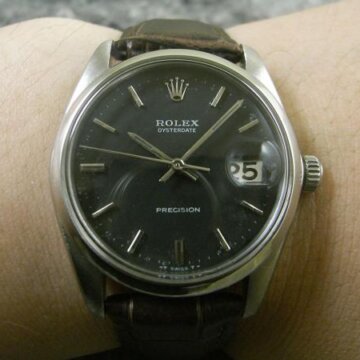 ROLEX/ロレックス Ref.6694 OYSTERDATE/オイスターデイト ブラックダイヤル 背面