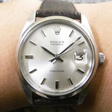 ROLEX/ロレックスオイスターデイト Ref.6694 シルバーダイヤル 背面