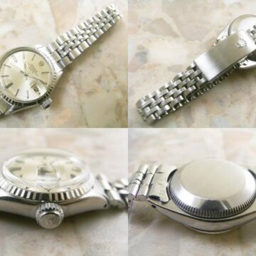 ROLEX ロレックス Ref.6517 オイスターパーペチュアルデイト レディースウォッチ 側面 リューズ