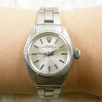 ロレックス・ROLEX オイスターパーペチュアル レディースサイズ  アンティーク 背面