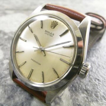 ROLEX ロレックス／OYSTER オイスター Ref.6426 シルバーダイヤル ノンデイト プレシジョン cal.1225/手巻き 正面全体