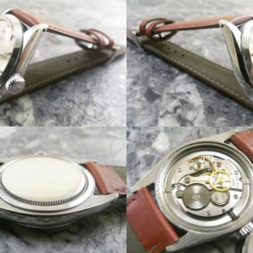 ROLEX ロレックス／OYSTER オイスター Ref.6426 シルバーダイヤル ノンデイト プレシジョン cal.1225/手巻き 側面 リューズ
