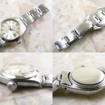 アンティーク ロレックス(ROLEX) レディース オイスターデイト Ref.6406 側面 リューズ