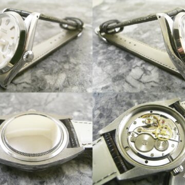ROLEX ロレックス/Ref.6694/OYSTERDATE オイスターデイト シルバーダイヤル 側面 リューズ