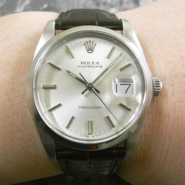 ROLEX ロレックス/Ref.6694/OYSTERDATE オイスターデイト シルバーダイヤル 背面