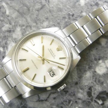 ROLEX ロレックス/OYSTERDATE オイスターデイト Ref.6694 シルバーダイヤル／ゴールドインデックス 正面全体