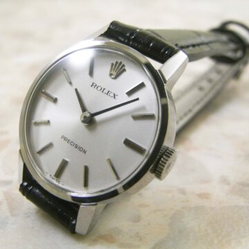 ロレックス ROLEX レディース アンティーク SS ラウンド BOX 保証書付 正面全体