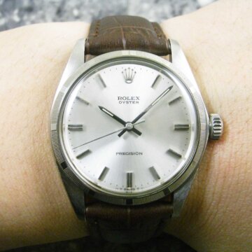 ROLEX ロレックス／OYSTER オイスター エンジンターンドベゼル 背面