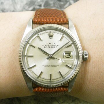 ROLEX・ロレックス Ref.1601 デイトジャスト フルーテッドベゼル 自動巻クロノメーター 希少タイプ 試着イメージ