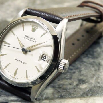 ROLEX ロレックス オイスターデイト Ref.6466 ボーイズサイズ アルファハンド 正面全体