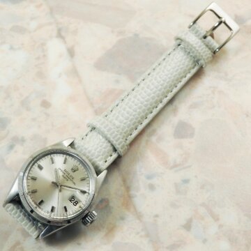 ROLEX ロレックス オイスターパーペチュアルデイト レディース エンジンターンドベゼル 背面 ベルト