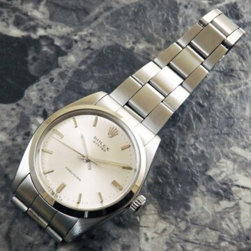 ROLEX ロレックス／OYSTE オイスター Ref.6426 シルバーダイヤル／ノンデイト／プレシジョン／純正ブレス 正面全体