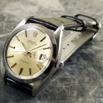 ROLEX ロレックス オイスターデイト Ref.6694 シャンパンダイヤル Cal.1225 正面全体