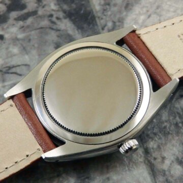 ROLEX ロレックス OYSTER DATE／オイスターデイト Ref.6494 赤黒カレンダー クサビインデックス 背面 ベルト