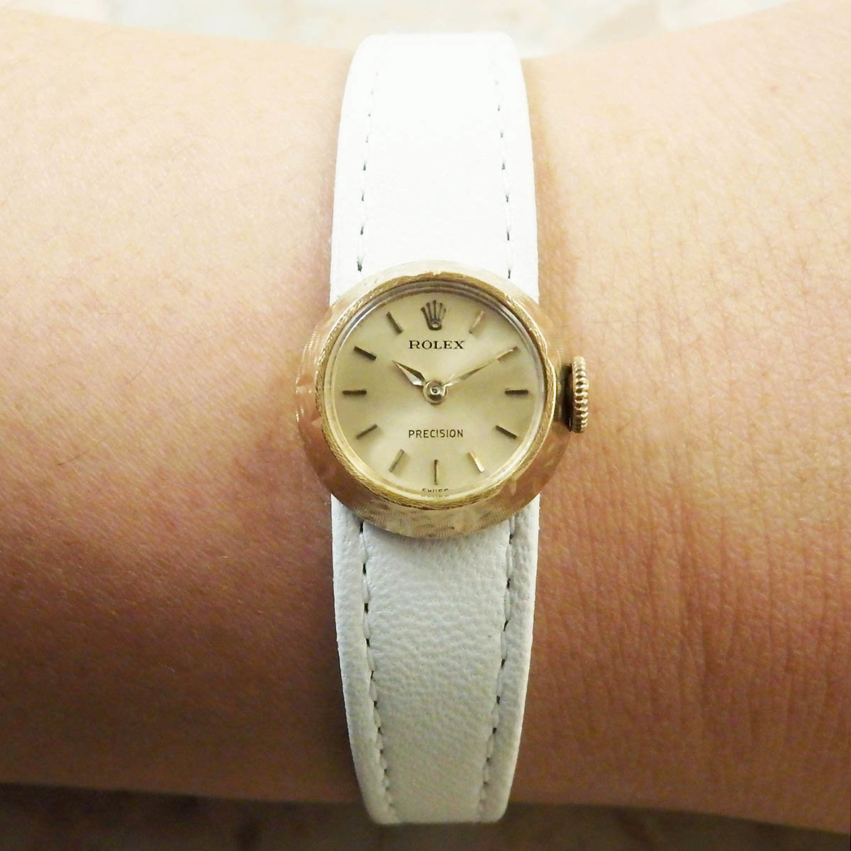 (さやちゃん) ロレックス レディース 時計18K無垢 カメレオン ロレックス ROLEX カメレオン Orchid オーキッド 18KYG無垢ケース