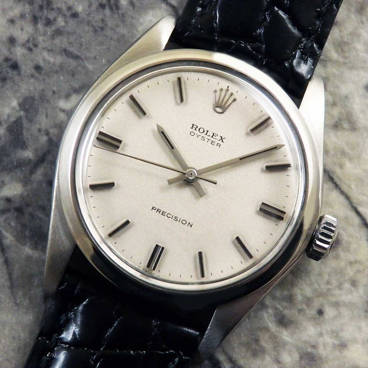 Rolex ロレックス Oyster オイスター Ref 6426 オリジナルシルバーダイヤル 希少サテン ノンデイト プレシジョン 1967年 アンティーク 時計