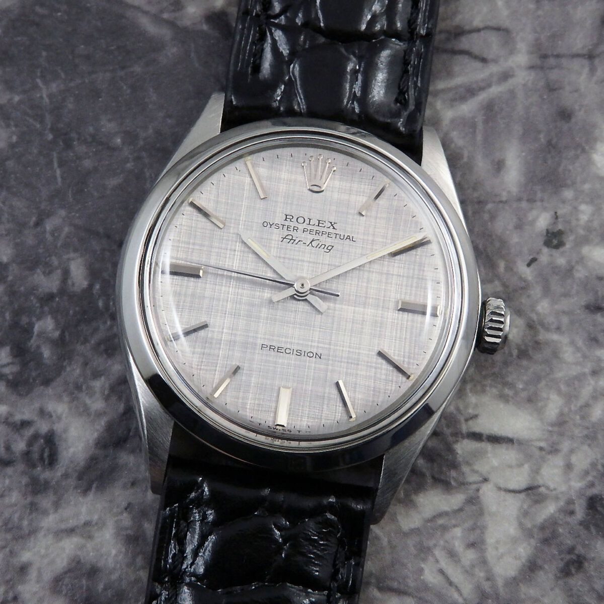 希少】ロレックス エアキング Ref.5500 リネン(絹目)ダイヤル