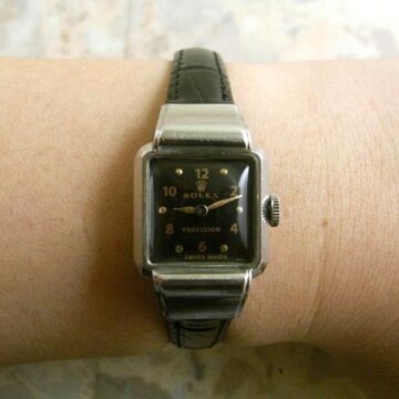 ロレックス カバード フーデッドケース 希少品 レディース アンティーク Rolex hooded lug ladys 1930年代 背面