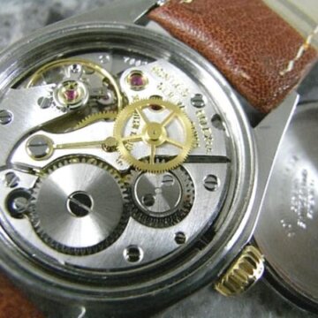 ロレックス スピードキング 1967年製 コンビモデル ビンテージ オイスタープレッション 側面 リューズ