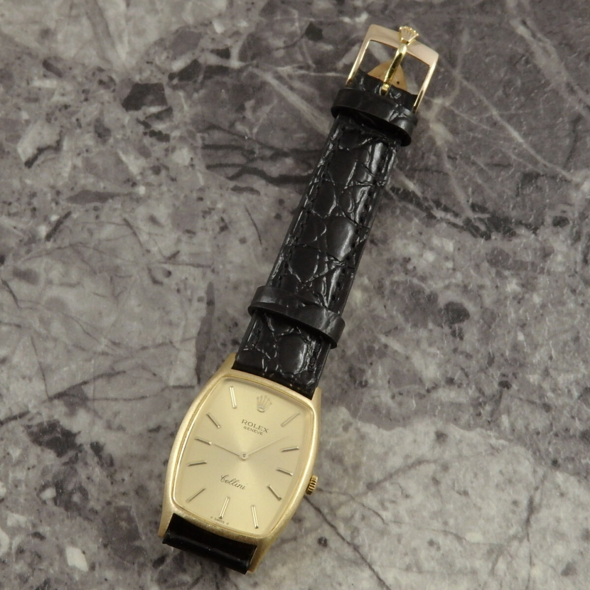 ロレックス チェリーニ Cellini 3807 トノー型ケース 18K YG