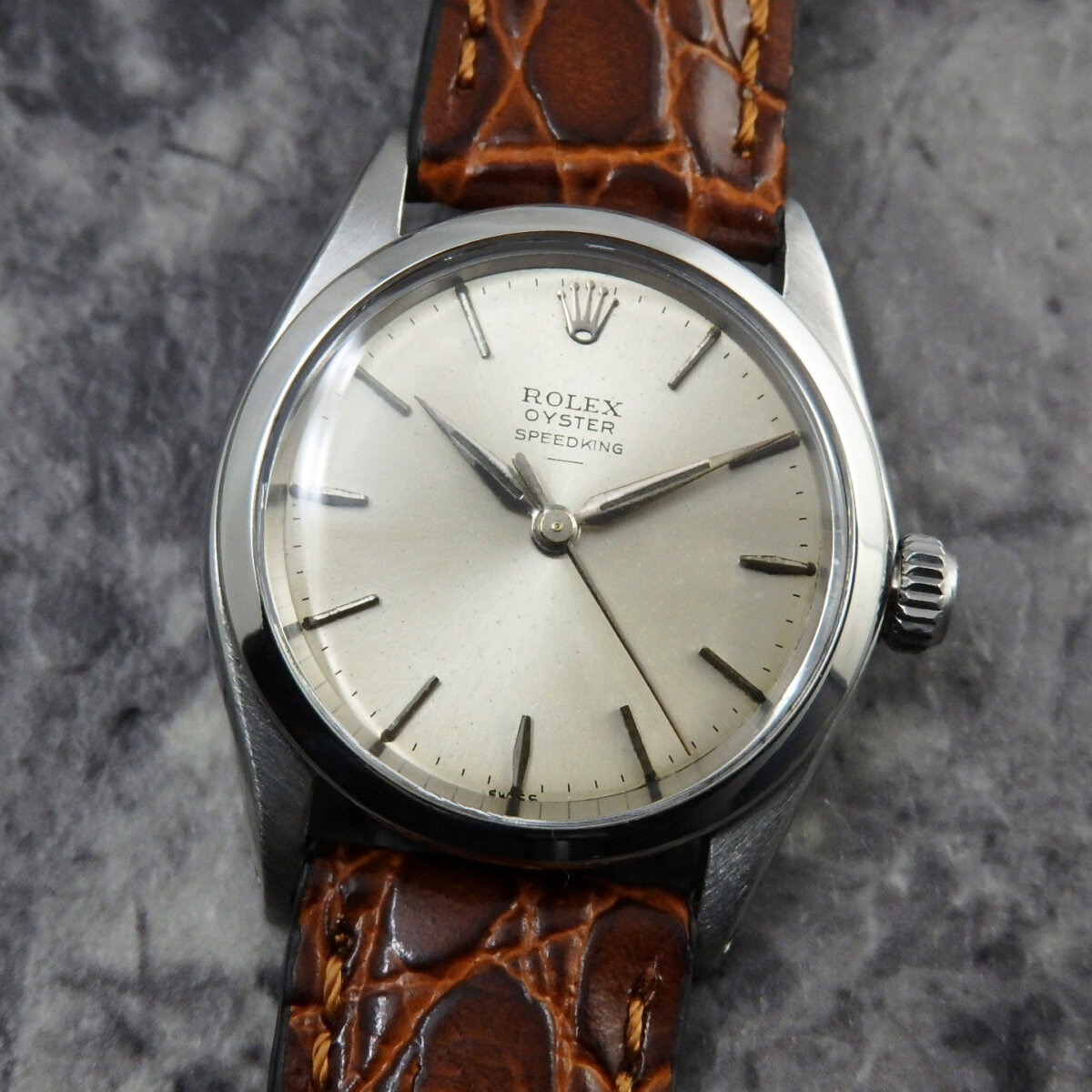 ロレックス　アンティーク　スタンド ロレックス ゴールデンキング 18金無垢 UFO 1960年代製 Zephyr Bezel