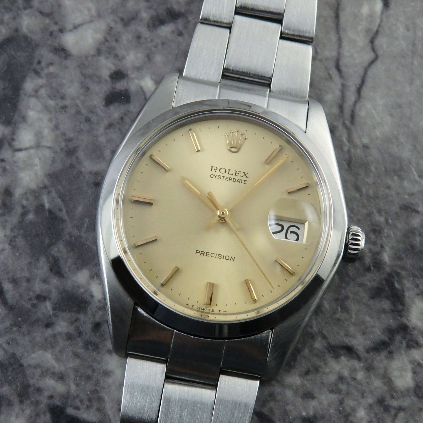 ROLEX オイスターデイト プレシジョン 6694 手巻 1973年 | アンティーク時計の販売ならアンティークウォッチライフ