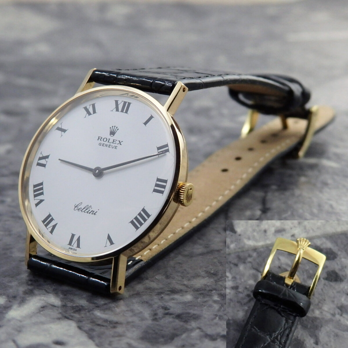 ロレックス ヴィンテージ チェリーニ 3833 希少 ローマンダイアル