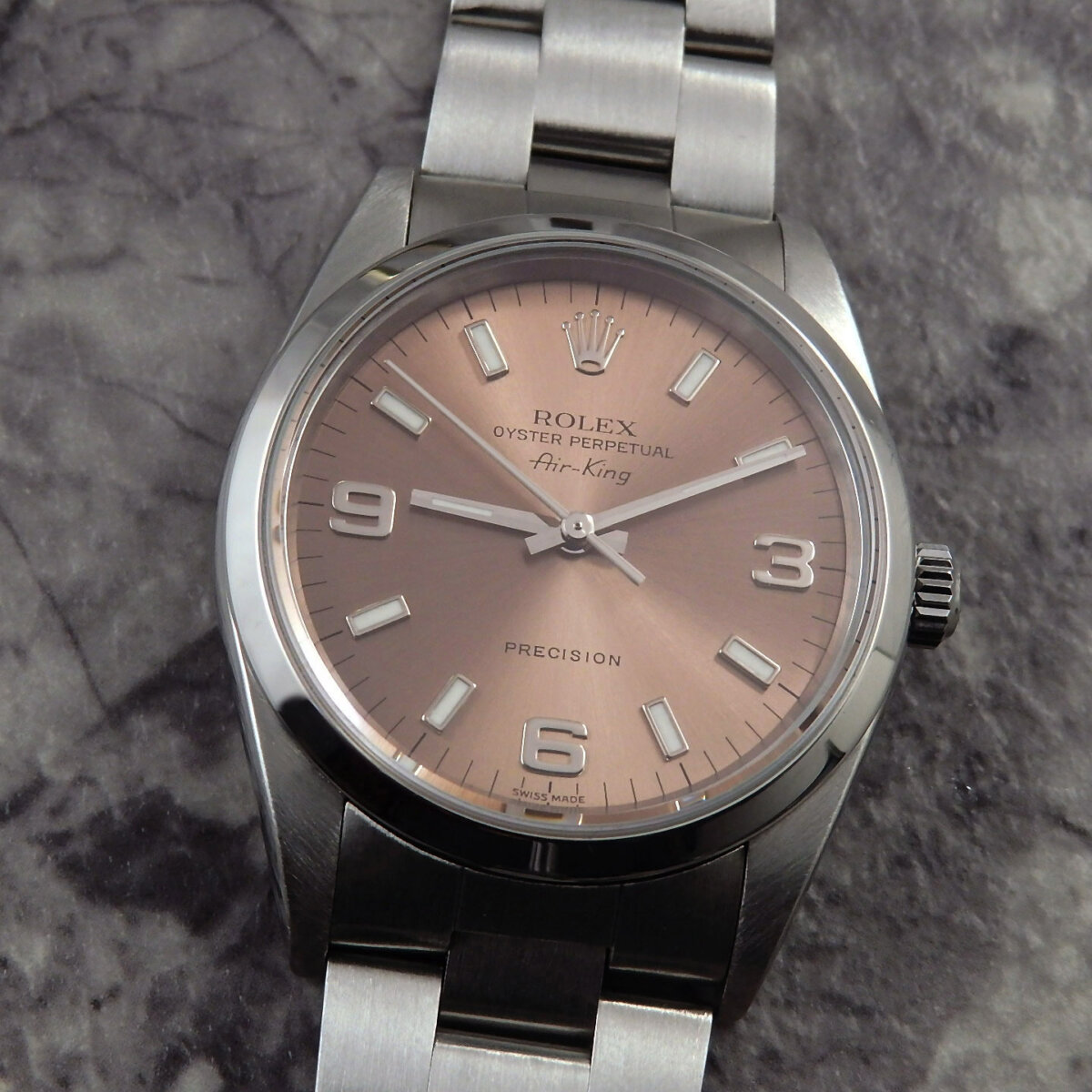 ロレックス エアキング Ref.14000 ピンク 1999年 Cal.3000 | アンティーク時計の販売ならアンティークウォッチライフ