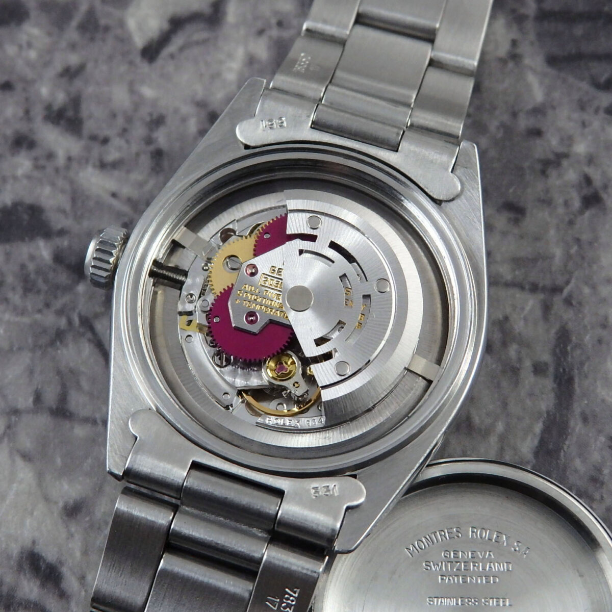 ROLEX オイスターパーペチュアル 6751 WGベゼル ボーイズ ブレス付