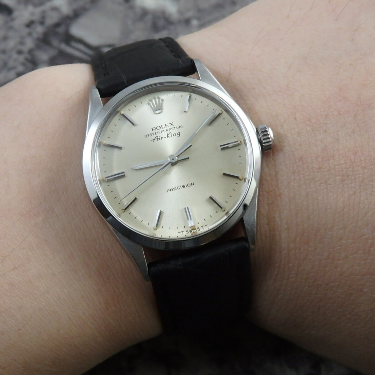 ☆　ロレックス　Ref.5500 1967年代製造　☆5513 1675 ロレックス エアキング 1967年製 Ref.5500 シルバーダイヤル