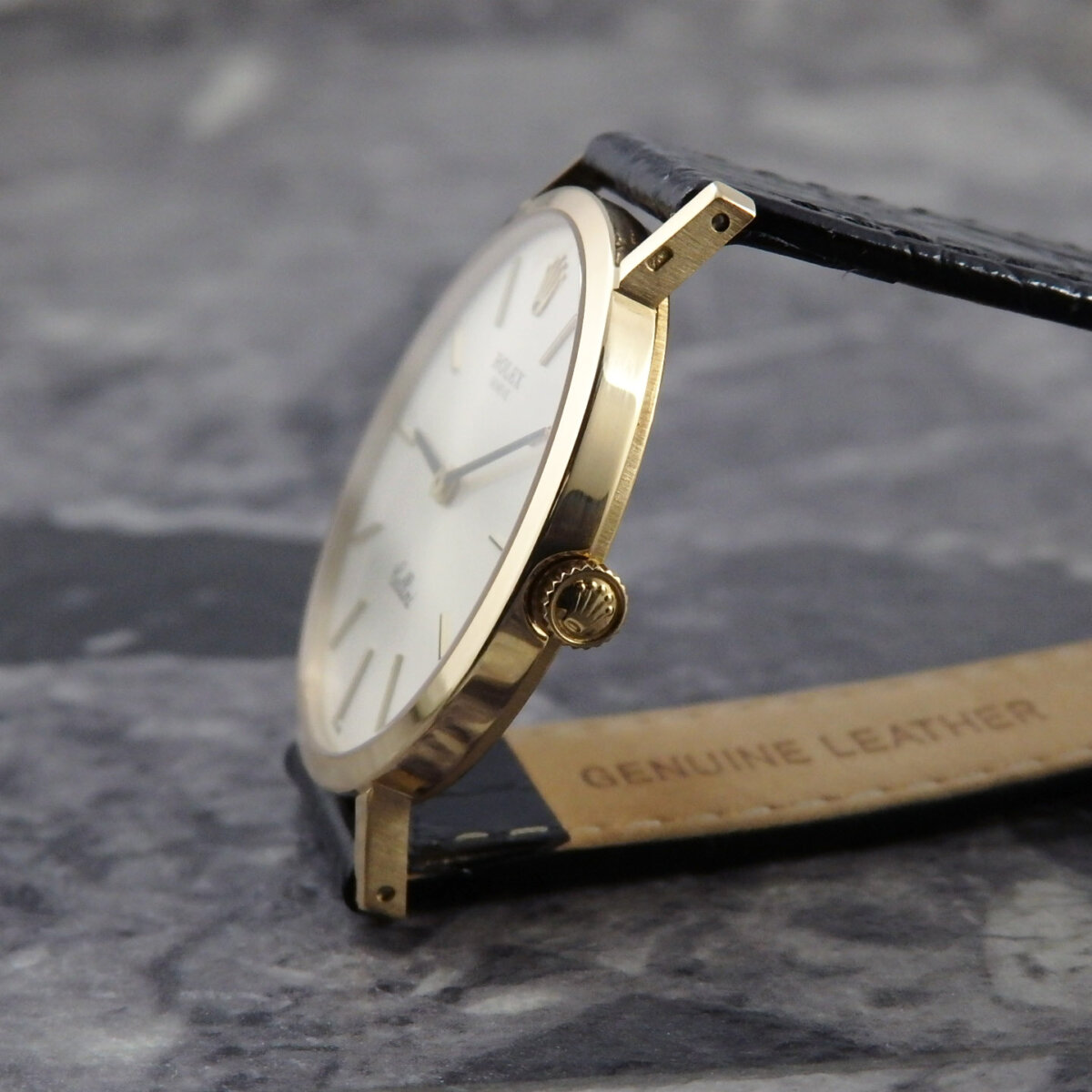 ROLEX チェリーニ 4112 YG シルバー フェイス | アンティーク時計の