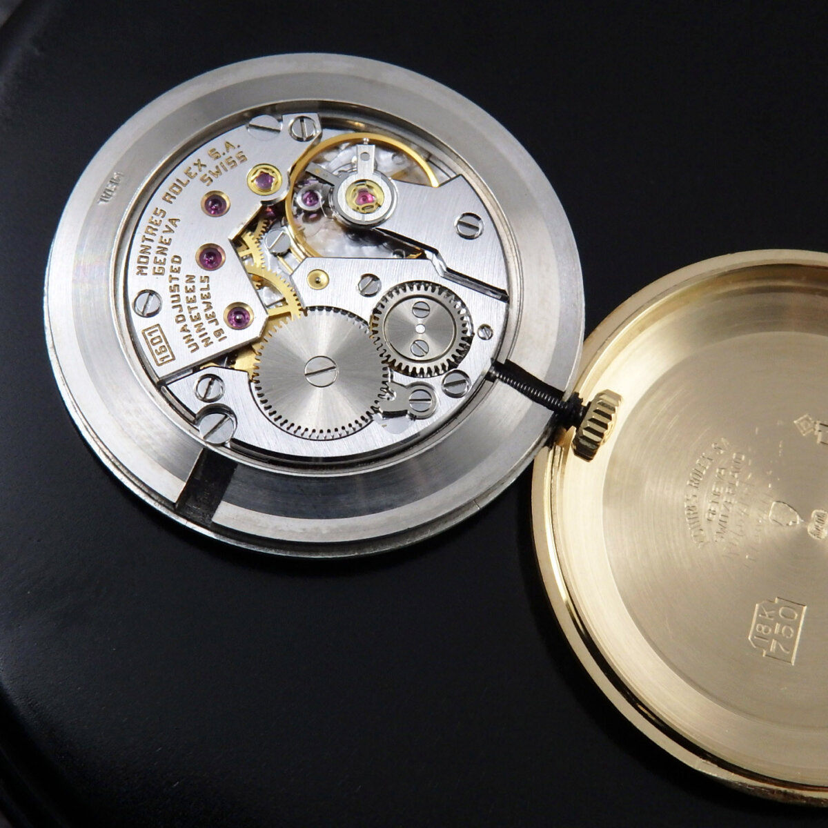 ROLEX チェリーニ 4112 YG シルバー フェイス | アンティーク時計の