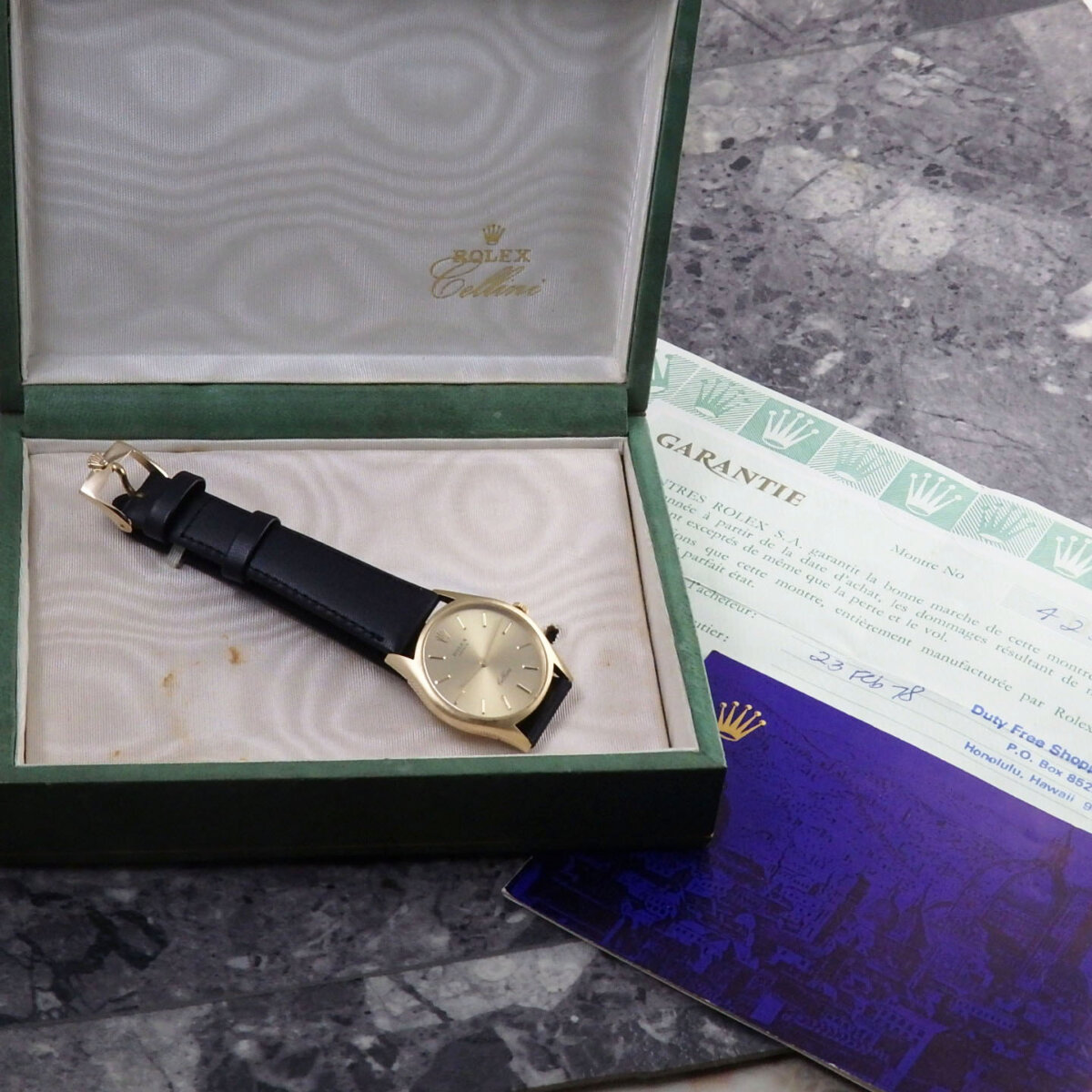 ロレックス チェリーニ アンティーク Ref.3804 金無垢 1974年