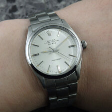 
                        ロレックス エアキング シルバーダイヤル ROLEX AIR KING Ref.5500:画像6
                  