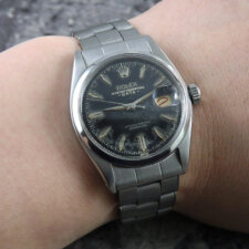 
                        ロレックス オイスターパーペチュアルデイト Ref.6534 BLACK DIAL 赤黒カレンダー:画像6
                  