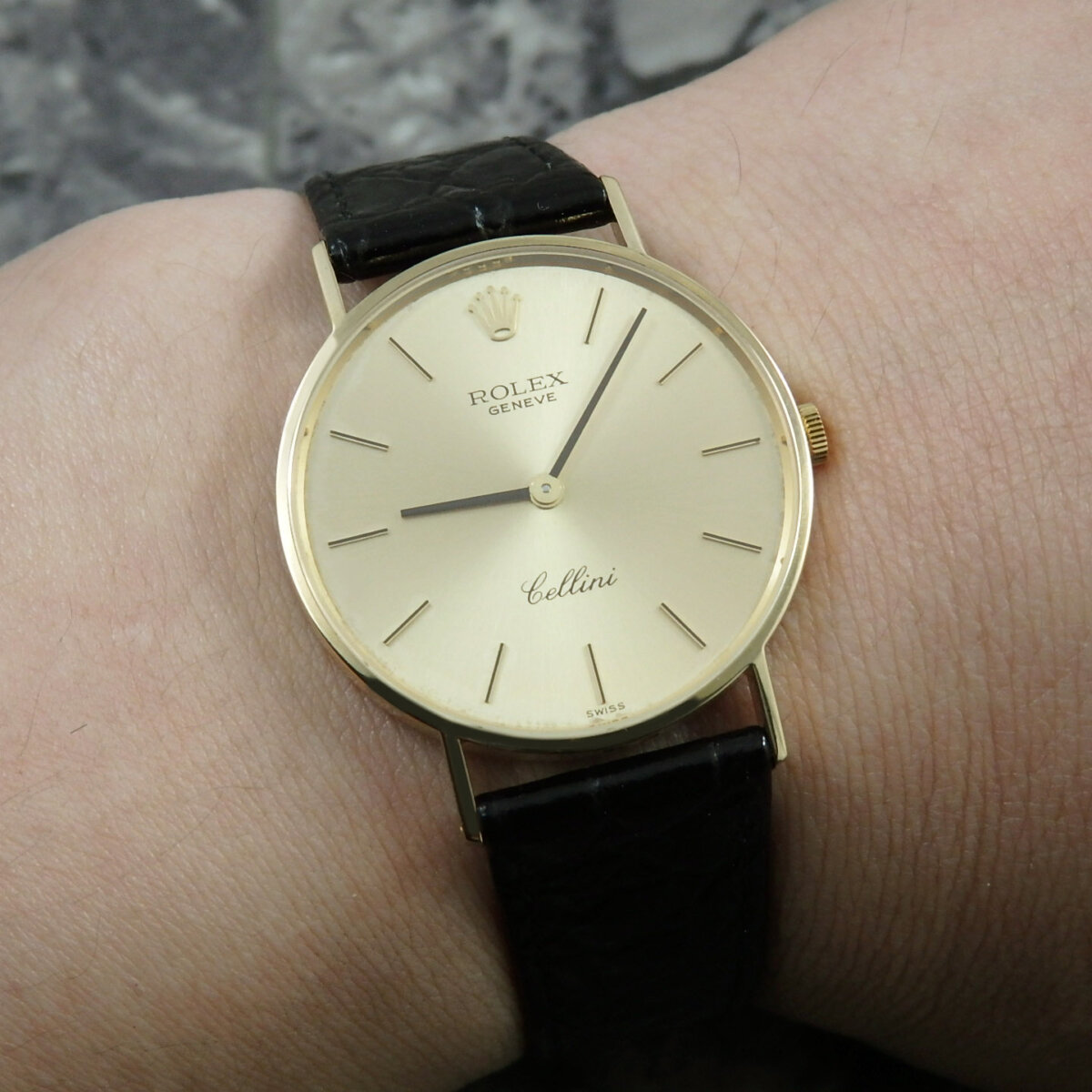 ロレックス 18金無垢 チェリーニ REF.3833 Cal.1600 手巻き ROLEX
