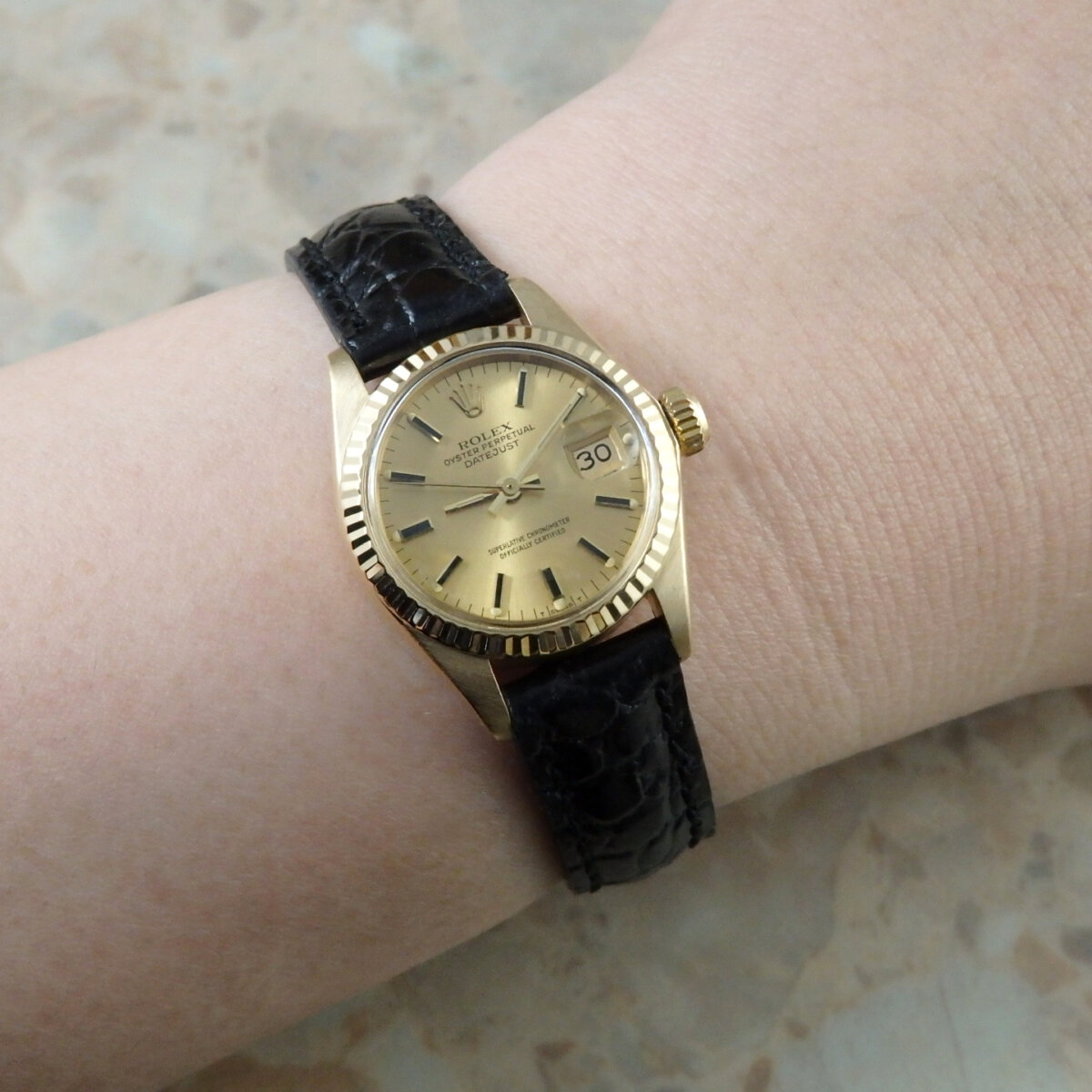 ROLEX ロレックス デイトジャスト オイスターパーペチュアル 時計 18金