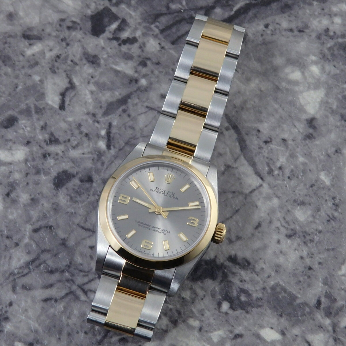 ロレックス ROLEX オイスターパーペチュアル 67483 YG/SS コンビ