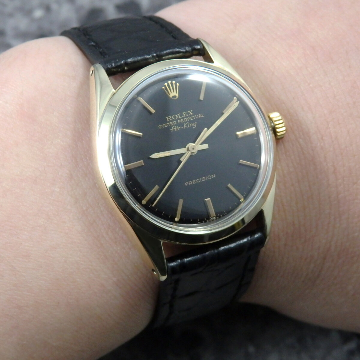 ロレックス エアキング Ref.5520 ブラック Air-King ROLEX